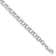 Rhodium Over 14k White Gold Diamond-Cut 4.5mm Double Link Charm Bracelet