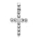 Rhodium Over 14k White Gold Diamond Cross Pendant