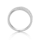 Baguette and Round White Topaz Sterling Silver Crossover Band Ring, 1.25ctw