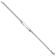 Rhodium Over 14k White Gold Mariner Link ID Bracelet