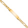 10k Yellow Gold Figaro Link ID Bracelet