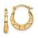 14K Yellow Gold Polished Hoop Earrings