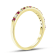 Ruby and Diamond 14k Yellow Gold Anniversary Band Ring 0.35ctw