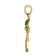 14k Yellow Gold Enamel Palm Tree Charm