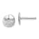 Rhodium Over Sterling Silver Polished Sand Dollar Post Earrings