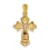 14K Two-tone Gold Diamond Fancy Cross Pendant