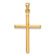 14k Yellow Gold Diamond-Cut Cross Pendant