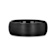 RAIDER Domed Brush Finished Black Tungsten Wedding Band 8mm