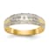 14K Yellow Gold AA Quality Mens Wedding Band