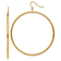 14K Yellow Gold 1 15/16" Tube Hoop Dangle Earrings