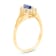 0.40ctw Sapphire and Diamond Ring in 14k Yellow Gold