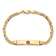 14k Yellow Gold Medical Red Enamel Mariner Link ID Bracelet