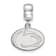 Sterling Silver Rhodium-plated LogoArt Penn State University Small
Dangle Bead