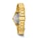 Ladies Charles Hubert Gold Plated Stainless Steel Silver-tone Dial Watch
