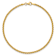14K Yellow Gold Polished Rounded Box Chain 2.25mm Men's Bracelet
