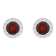 7mm Round Garnet And White Topaz Accent Rhodium Over Sterling Silver
Halo Stud Earrings