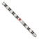 Stainless Steel Black Rubber Red Enamel 8.25-inch Medical ID Bracelet