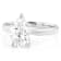 Lab-Grown Diamond Pear Shape Solitaire Ring In 14K White Gold 2.00ct