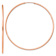 14k Rose Gold 2 1/4" Polished Endless Hoop Earrings