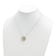 Sterling Silver and Gold-tone Polished Sun and Moon Necklace