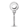 Sterling Silver Rhodium-plated LogoArt Auburn University Small Dangle Bead