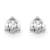 14K White Gold Lab Grown Diamond 1/5ctw VS/SI GH Screw Back 3-Prong Earrings