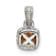 Rhodium Over Sterling Silver with 14k Accent Citrine Pendant