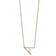 14k Yellow Gold and Rhodium Over 14k Yellow Gold Sideways Diamond
Initial A Pendant 18 Inch Necklace