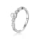 Freshwater Pearl with Moissanite Accents Rhodium Over Sterling Silver Ring