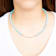 Barse Turquoise Beaded Necklace With Metal Bar In 18K Gold Over Brass