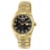 Oniss Men's Admiral Black Dial, Yellow Stainless Steel Bracelet Watch