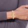 Ladies Charles Hubert Satin Gold-finish Brass 17x23mm Watch