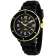 Oceanaut Women's Acqua Black Dial, Black Rubber Strap Watch