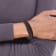 Brown Braided Leather and Stainless Steel Brushed Wire with 0.5-inch
Extension Bracelet