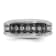 Rhodium Over 10K White Gold Men's Black and White Diamond Ring With
Black Rhodium 0.55ctw