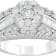 White Diamond Rhodium Over Sterling Silver Ring 0.50ctw