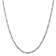 14K White Gold 3mm Flat Figaro Chain Necklace