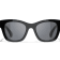 Chanel Black Frame "CC" Heart Logo/ Gray Lens Sunglasses