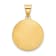 14K Yellow Gold Confirmation Medal Hollow Round Pendant