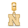 14K Yellow Gold Over Sterling Silver LogoArt University of Nebraska
Small Dangle Bead