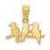 14K Yellow Gold Polished Three Birds on a Branch Pendant