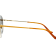 Gucci Gold Tone and Orange Frame / Brown Lens Sunglasses