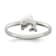 Rhodium Over Sterling Silver Polished Dolphin Children's Ring