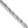 Rhodium Over 14k White Gold 3mm Hand Polished Fancy Link Chain Bracelet