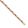14k Yellow Gold and Rhodium Over 14k Yellow Gold Diamond and Ruby
Infinity Bracelet