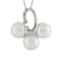 9-10mm Button White Cultured Freshwater Pearl Rhodium Over Sterling
Silver Pendant