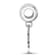 Rhodium Over Sterling Silver LogoArt Kappa Kappa Gamma Vertical Letter Bead