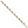 14k Two-tone Gold Diamond-Cut Fancy Flower Link Bracelet