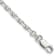Sterling Silver 3.25mm Beveled Oval Cable Chain Bracelet