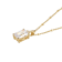 White Cubic Zirconia 18k Yellow Gold Over Sterling Silver Pendant With
Chain 2.91ctw